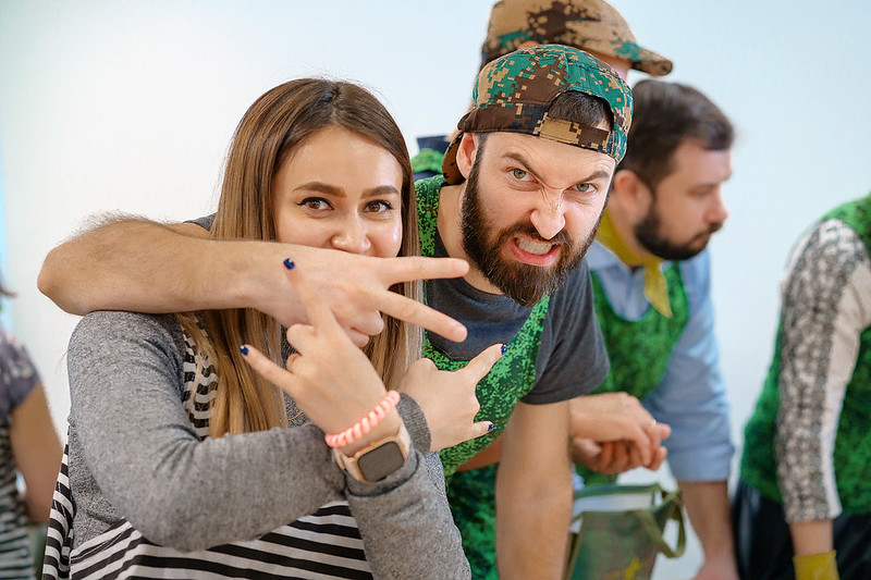 Корпоратив на День строителя в Самаре с уличными активностями